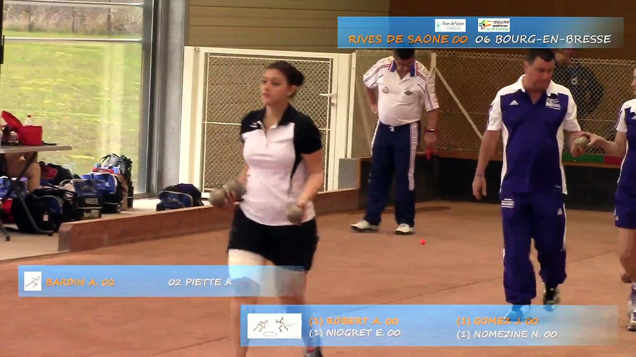 Point de précision, A. Bardin contre Amandine Piette, Rives de Saône contre Bourg-en-Bresse, Sport Boules, J9 Elite Féminine, Saison 2014 /2015