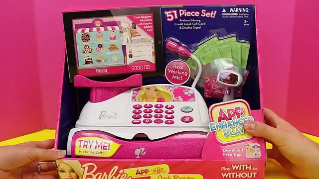 Frozen Fever Dolls Play with CASH REGISTER Toy Barbie AppTastic Cash Register new Elsa Anna Dolls