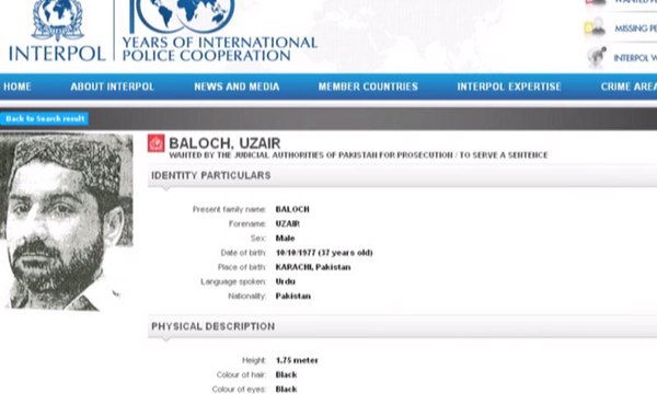 UAE's Dept of Justice issues objections on Uzair Baloch's extradition