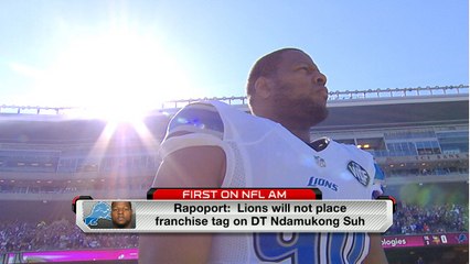 Lions will not place franchise tag on Suh