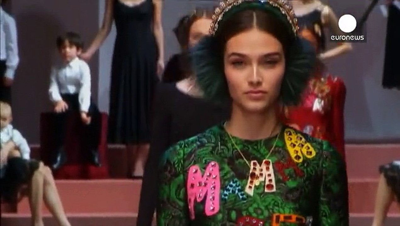 Mum's the word for Dolce and Gabbana at Milan Fashion Week