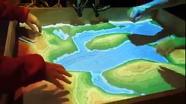 Interactive Topographic Sand Table Map