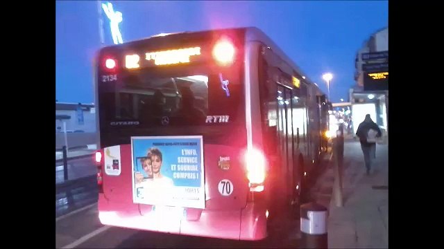 [Sound] Bus Mercedes-Benz Citaro G C2 €5 BHNS TGB n°2134 de la RTM - Marseille sur la ligne B2