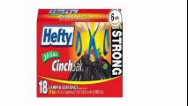 Hefty Drawstring Lawn and Leaf Bags, 39 Gallon, 18 Count (Pack of 6)