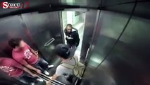 Asansörde 'ishal adam' akası