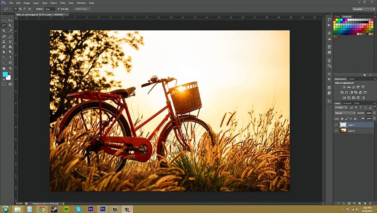 Photoshop CS6 Tutorial - 33 - Lasso Tool -