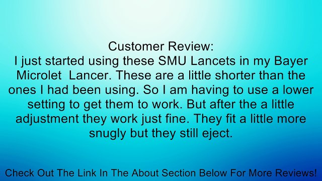 EZ Smart Blood Glucose Lancets Sterile Lancets, 100-count packages (pack of 5) Review