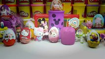barbie peppa pig kinder surprise eggs Spiderman play doh violetta 3 egg
