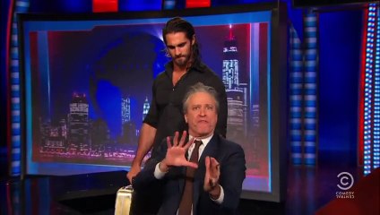 Seth Rollins crashes 'The Daily Show with Jon Stewart