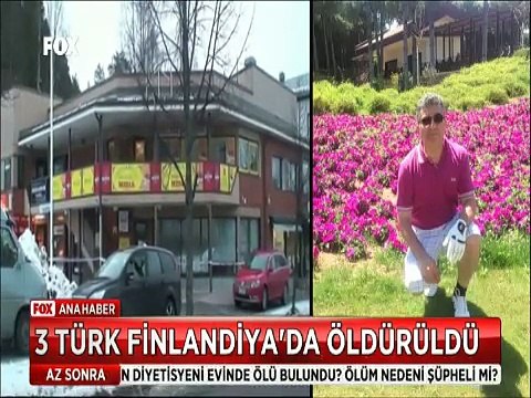 Finlandiya'da 3 Türk öldürüldü polis bir Türk'ü gözaltına alındı