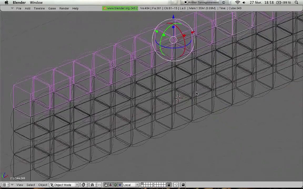 blender 3d tutorial en français simulation physique animation gregdesign.ch