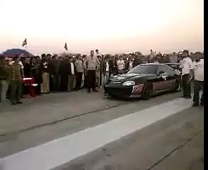 Huge back fires of Toyota Supra T88