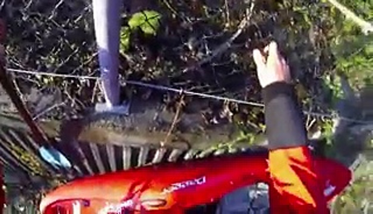 Kayaking Down a Concrete Slide!