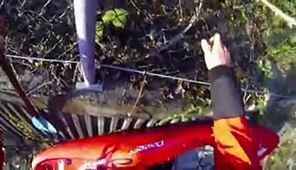 Kayaking Down a Concrete Slide!