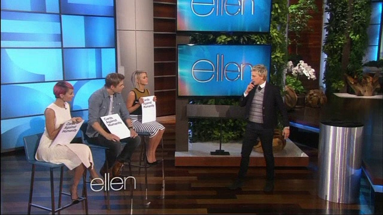 Derek Hough, Julianne Hough & Nicole Richie - Cards Against Humanity