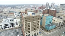 Downtown Peoria Aerial Birds eye view