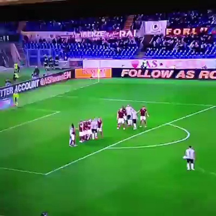 What a free kick by Tevez. Roma 0-1 Juventus