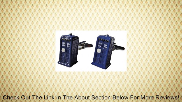 Doctor Who TARDIS 3D Metal/Enamel CUFFLINKS Review
