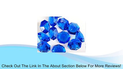 Royal Blue 25 Carat Acrylic Diamonds - 36 Acrylic Gems - Big Bling Review