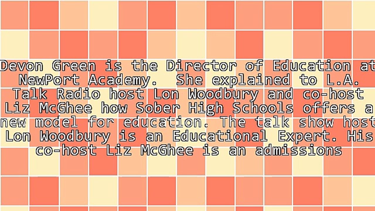 A New Model For Education: Benefits Of Sober High Schools.