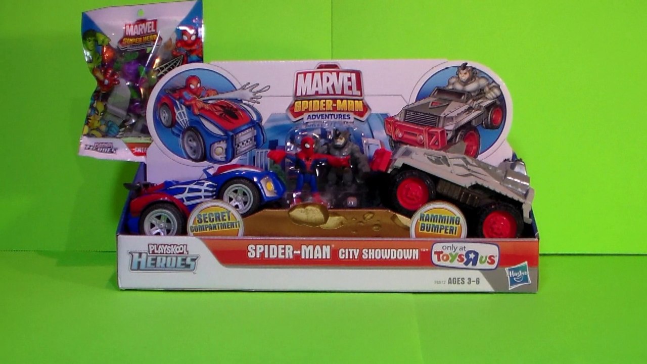 Spiderman Toy Exclusive Spider-Man Adventures with Vehicles & Surprise Bonus Figure Playskool Heroes