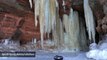 Wisconsin’s Apostle Ice Caves Finally Open Thanks To Deep Freeze