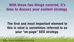 SEO Made Easy Part III - On Page Factors