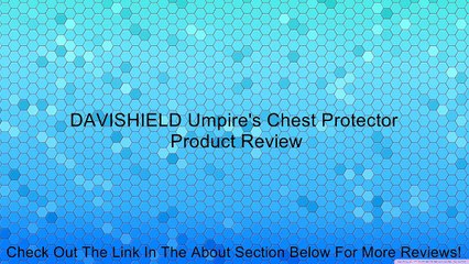DAVISHIELD Umpire's Chest Protector Review