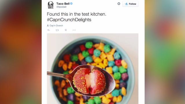 Twitter is Hungry for Taco Bell Cap'n Crunch Delights