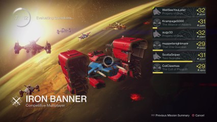 Destiny PS4 [Hawkmoon] Crucible Part 732 - Iron Banner (Blind Watch, Mars) [With Commentary]