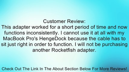 Rocketfish Mini Display Port-to-HDMI Adapter Review