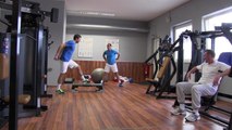 La minute bleue n°4 - Coupe Davis : Julien Benneteau en salle fitness