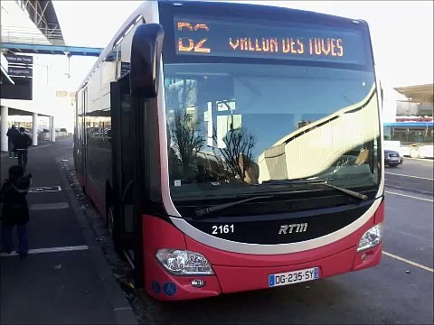 [Sound] Bus Mercedes-Benz Citaro G C2 €6 BHNS TGB n°2161 de la RTM - Marseille sur les lignes B2, 82 et 82 S