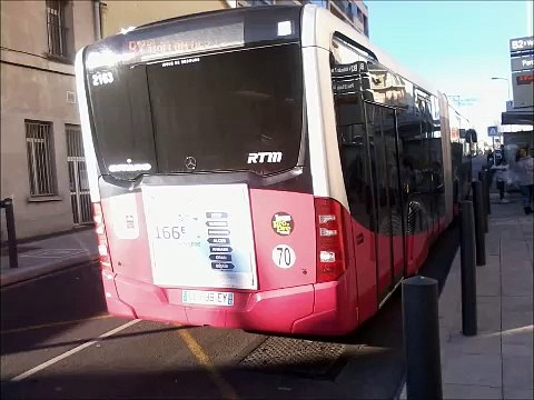 [Sound] Bus Mercedes-Benz Citaro G C2 €6 BHNS TGB n°2163 de la RTM - Marseille sur la ligne B2