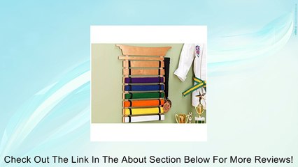 Personalized Karate Belt Display Rack Holder and Exclusive Martial Arts Accent Decals Review