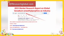 2015 Market Research Report on QYResearch group Global Vanadium octaethylporphine ox Industry