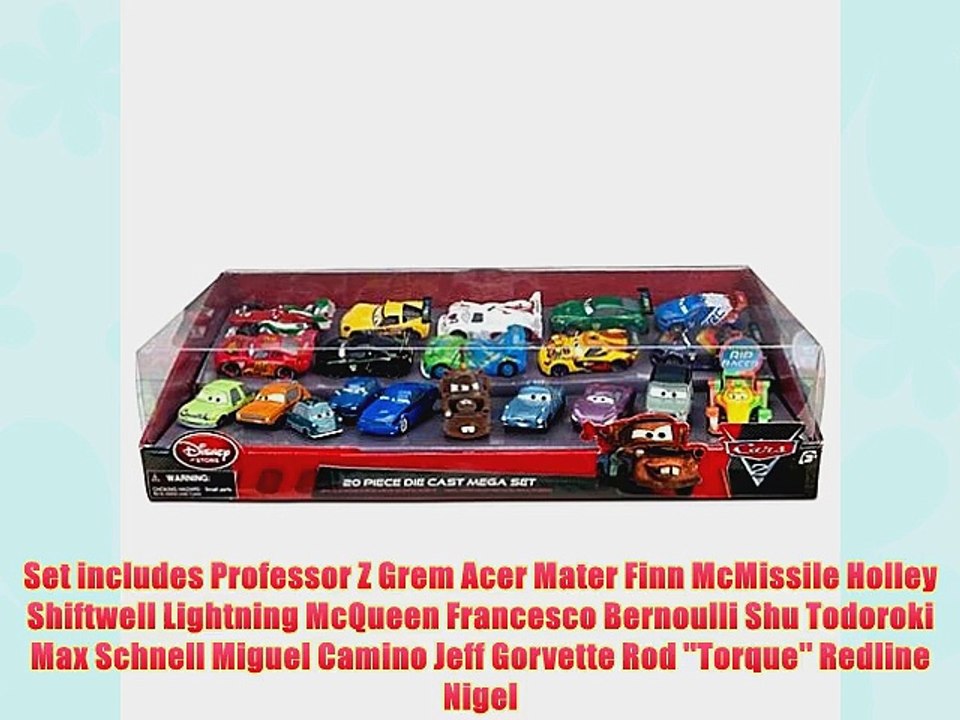 Disney / Pixar CARS 2 Movie Exclusive 20 Piece Die Cast Mega Set 1:48 scale Includes Carla