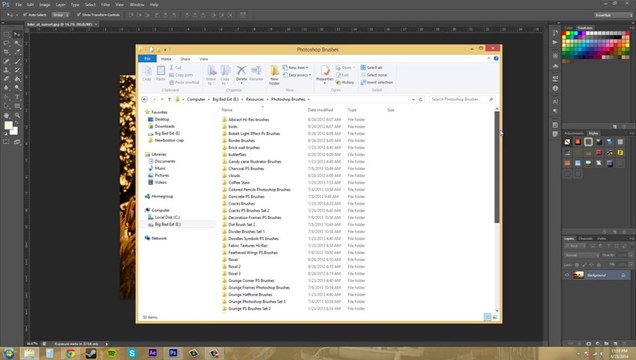 -Photoshop CS6 Tutorial - 26 - How to Add and Organize Brushes -