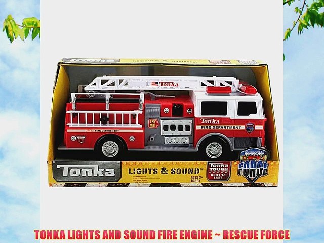 NEW Lot 3 Tonka Real Tough Rescue Force Helicopter Truck Firetruck Lights Sounds