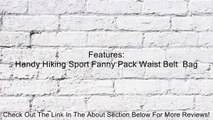 TOOPOOT(TM) Unisex Bag Travel Handy Hiking Sport Fanny Pack Waist Belt Zip Pouch Bag(Black) Review