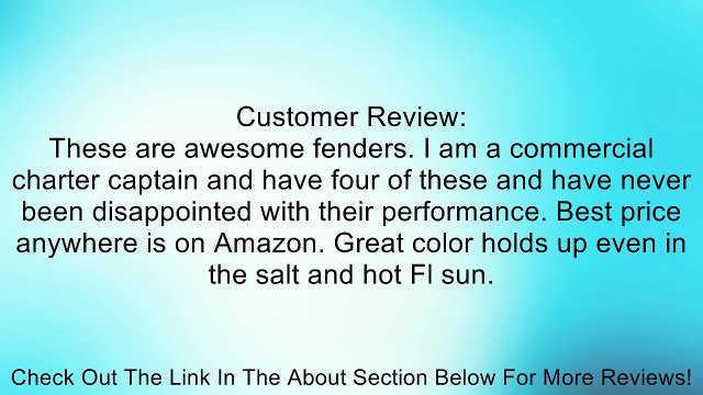 Taylor Made Products SuperGard Inflatable Vinyl Boat Fender (8.5 x 26 ) Review