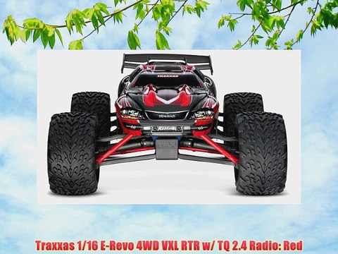 Traxxas 1/16 E-Revo 4WD VXL RTR w/ TQ 2.4 Radio: Red