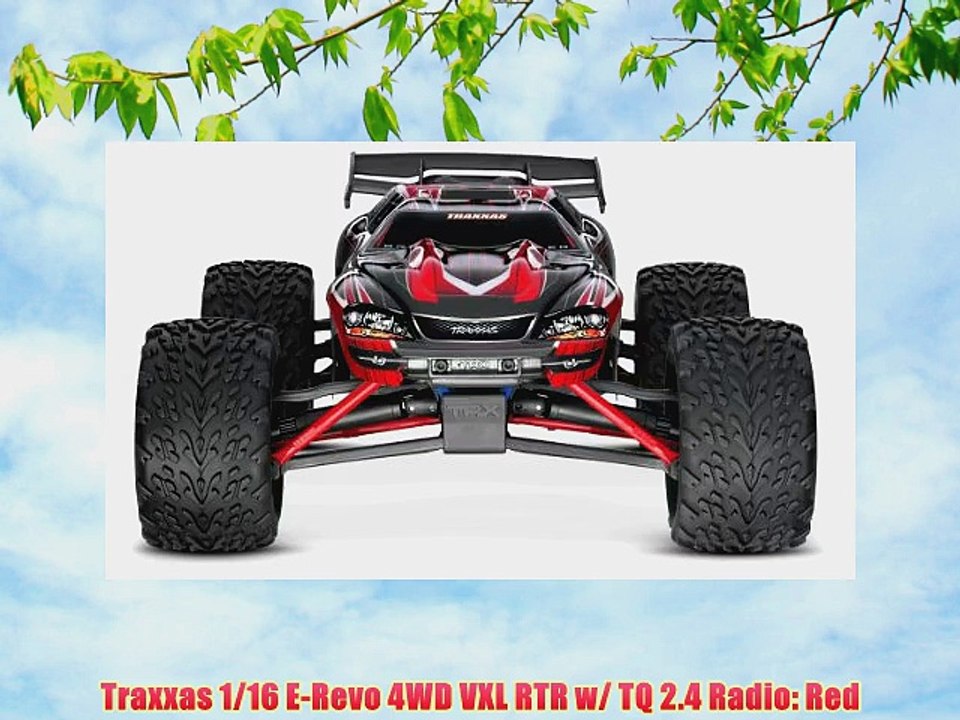 Traxxas 1/16 E-Revo 4WD VXL RTR w/ TQ 2.4 Radio: Red