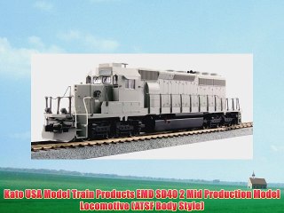 Kato USA Model Train Products EMD SD40 2 Mid Production Model Locomotive (ATSF Body Style)