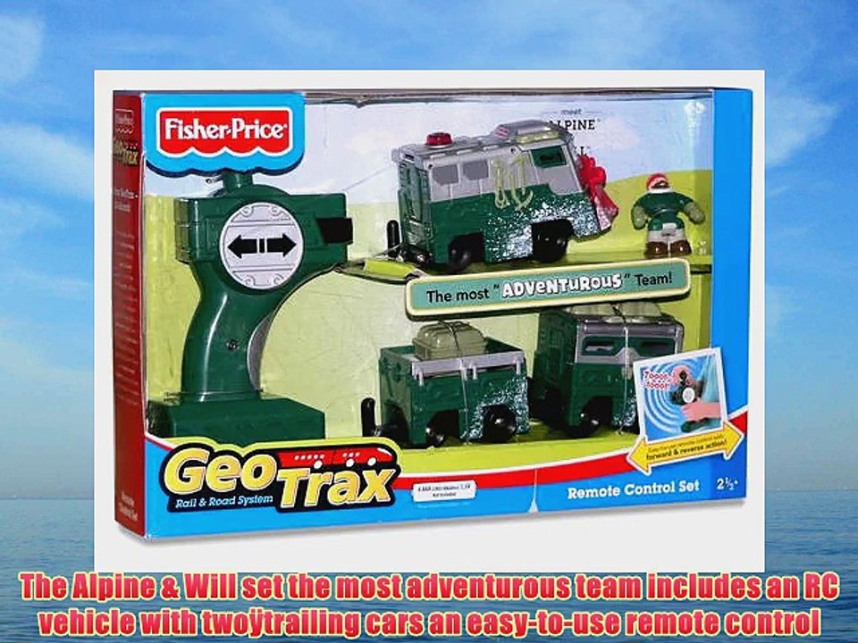 Fisher-Price GeoTrax Rail and Road System RC with Figure: Alpine and Will