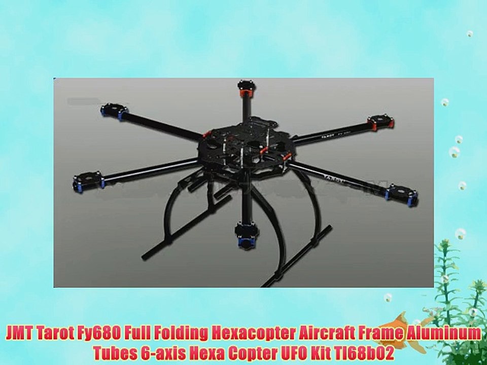 JMT Tarot Fy680 Full Folding Hexacopter Aircraft Frame Aluminum Tubes 6-axis Hexa Copter UFO