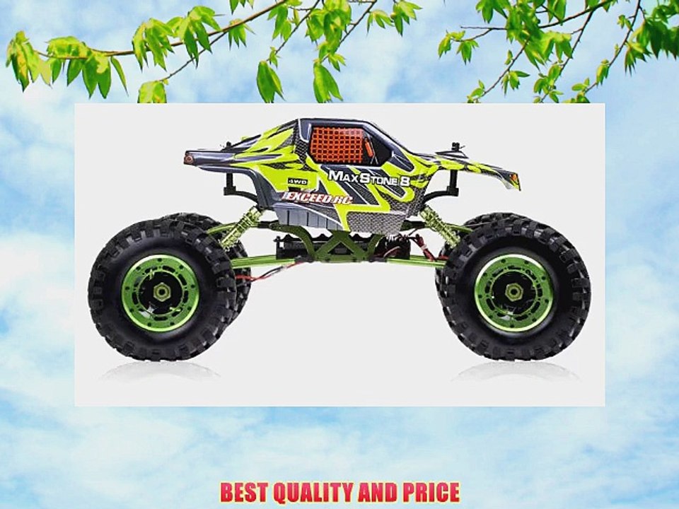 1/8th Scale 2.4Ghz Exceed RC MaxStone 4WD Powerful Electric Remote Control Rock Crawler 100%