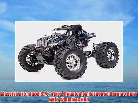 1/8 th Scale 2.4Ghz Exceed RC Monster Truck MadBeast Nitro Gas RTR Version (Black/Silver)