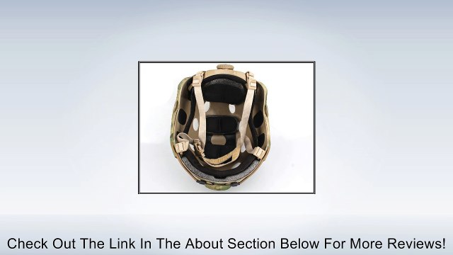 Military Army Tactical Series Airsoft Paintball Hunting Climbing Gear Combat Fast Helmet Pararescue Jump PJ Type AT/FG Camouflage Review