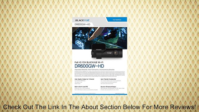 BlackVue New DR600GW-HD 16GB, Car Black Box/Car DVR Recorder, Built-in Wi-Fi, Full HD, G Sensor, GPS, 16GB SD Card Included, upto 64GB support Review